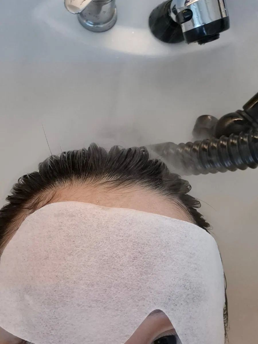 Steam treatment care in progress