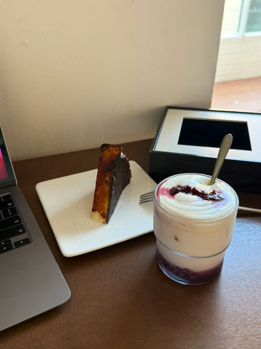 A cup of the off-menu cherry latte