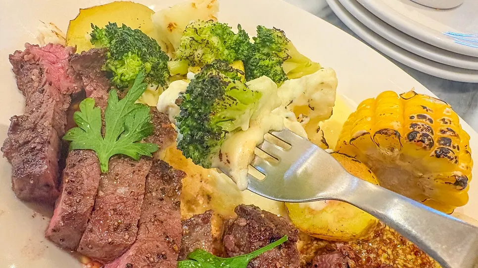 Mashed potato and broccoli side dish