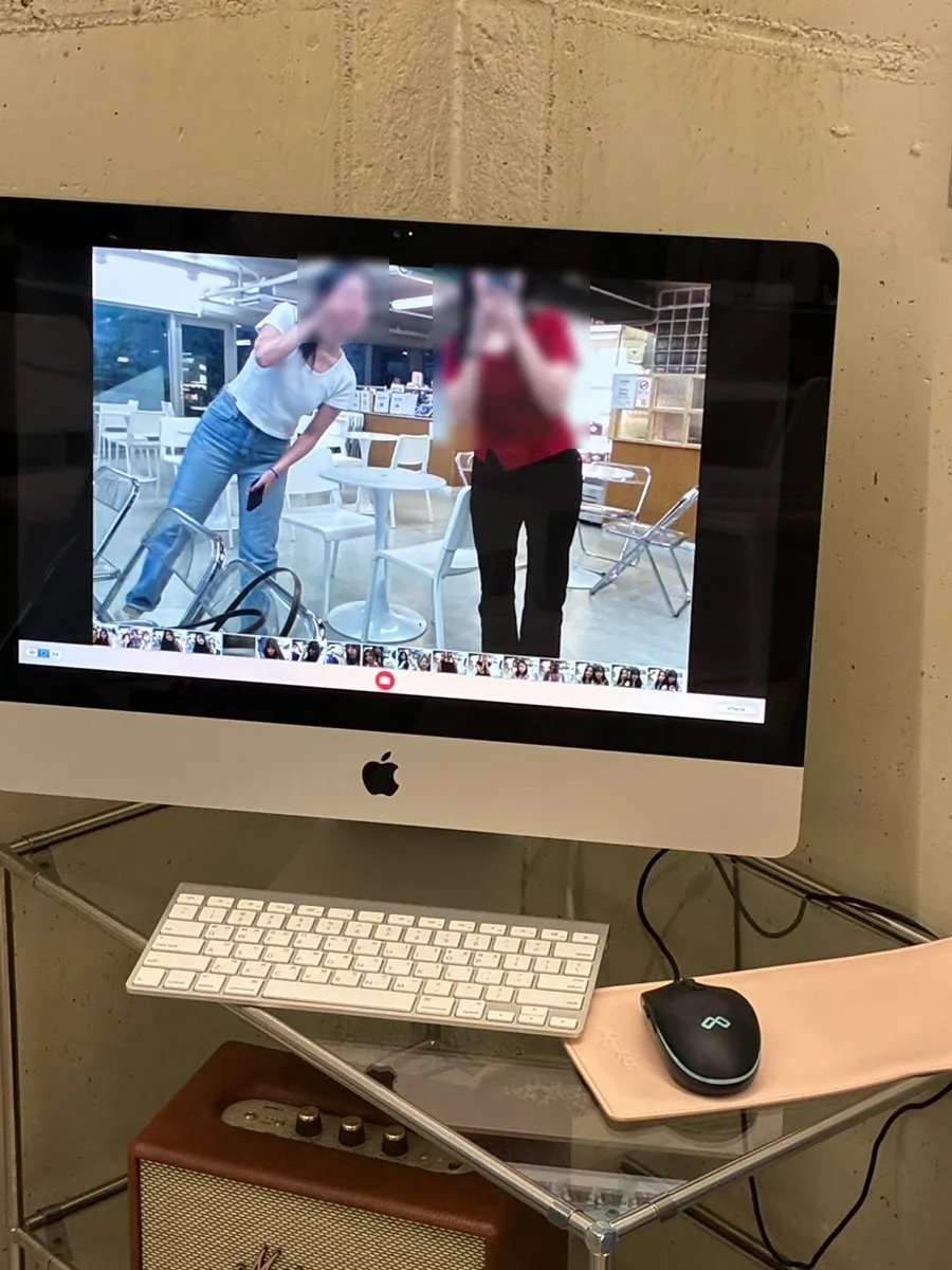 수플레 나오기 전 친구와 찍은 사진
