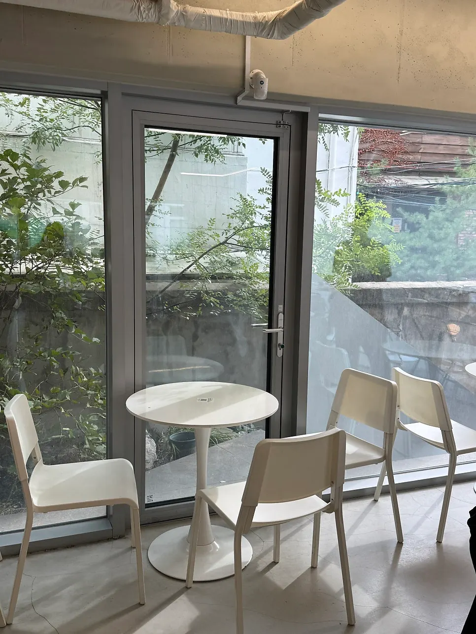 Seating inside Think Fruit