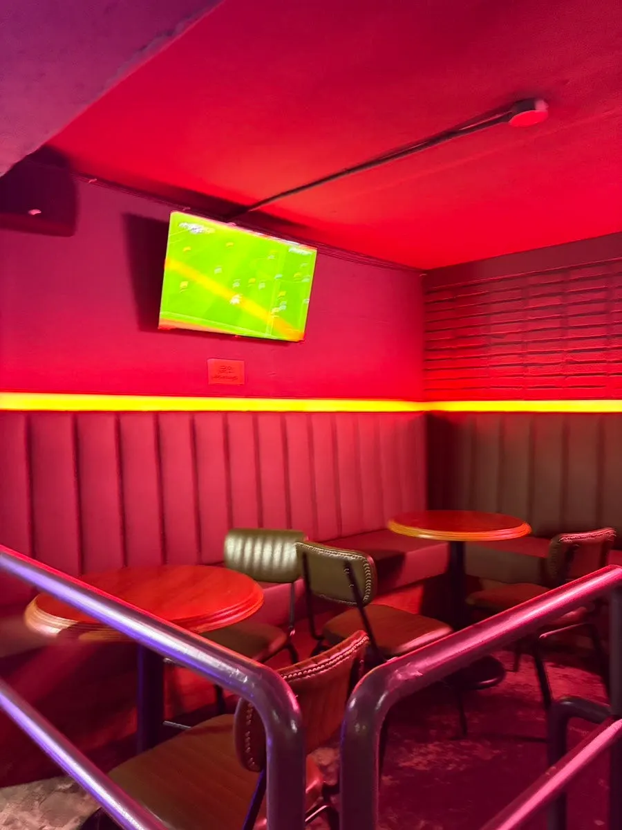 Sports broadcast screen installed on the second floor