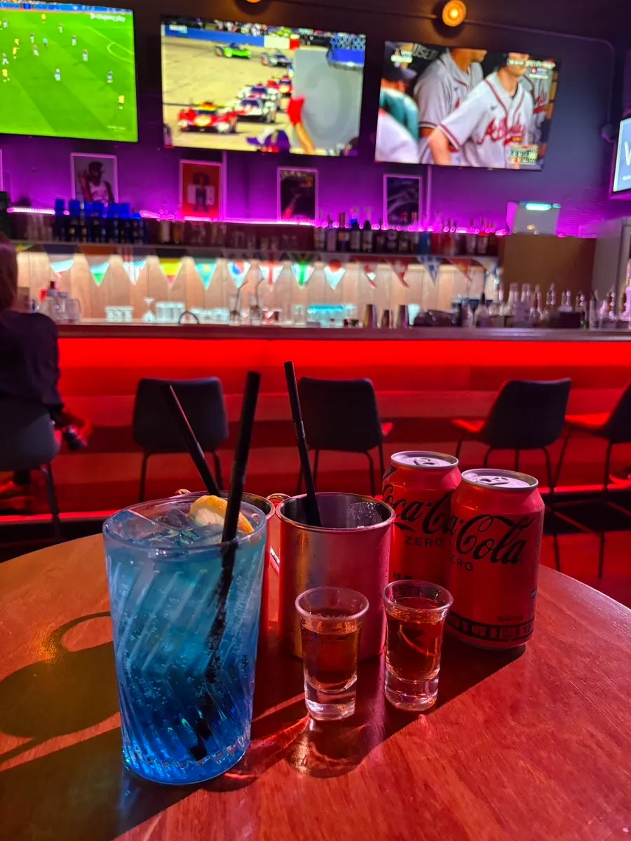 Bartender mixing a cocktail