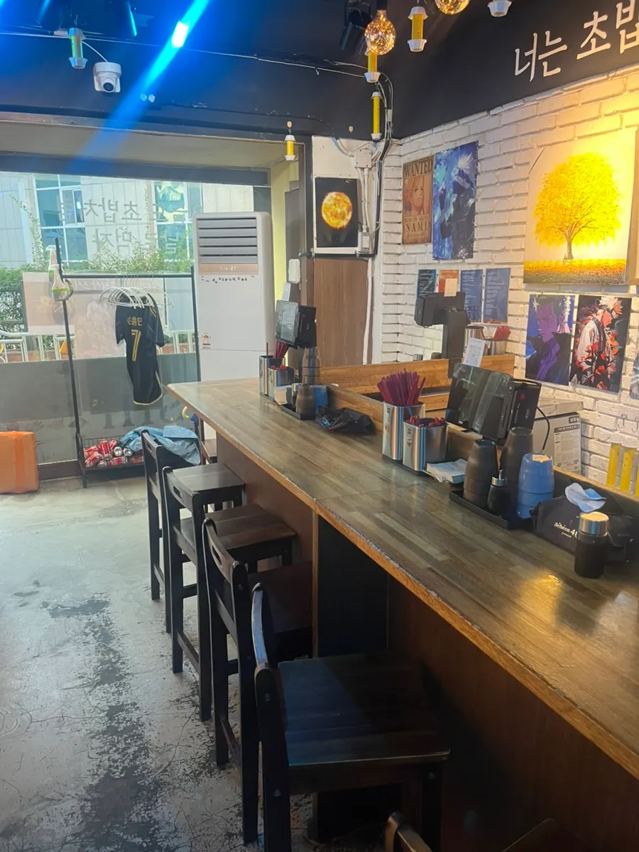 Interior of the small-sized restaurant