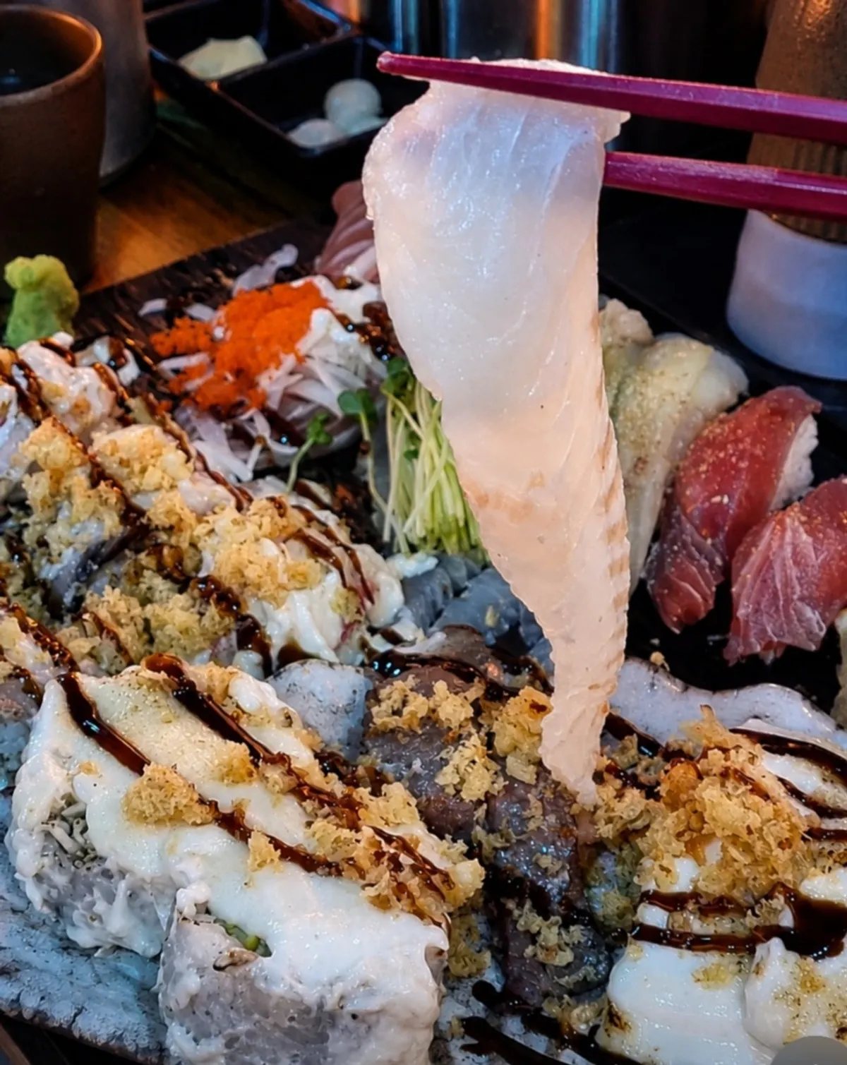 Sushi plate at Yu Iksang Sushi