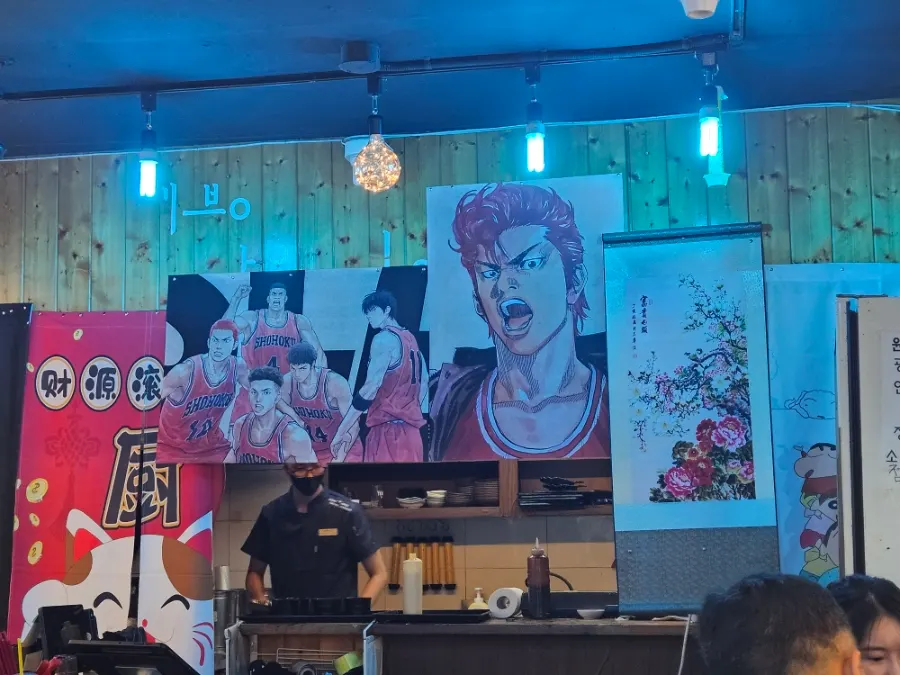 홍대 유익상스시 매장 내부 모습