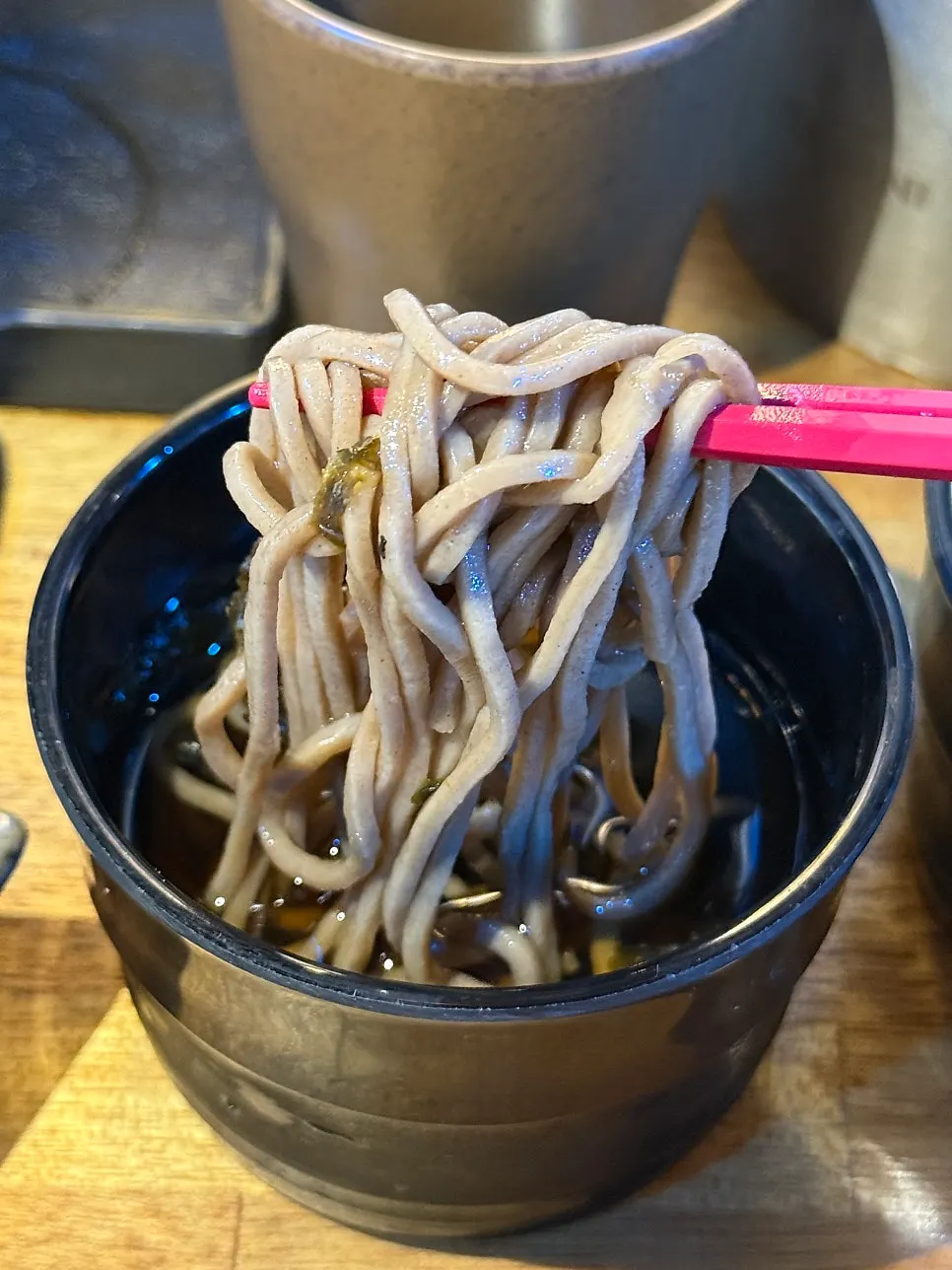 Shrimp tempura served as a service item