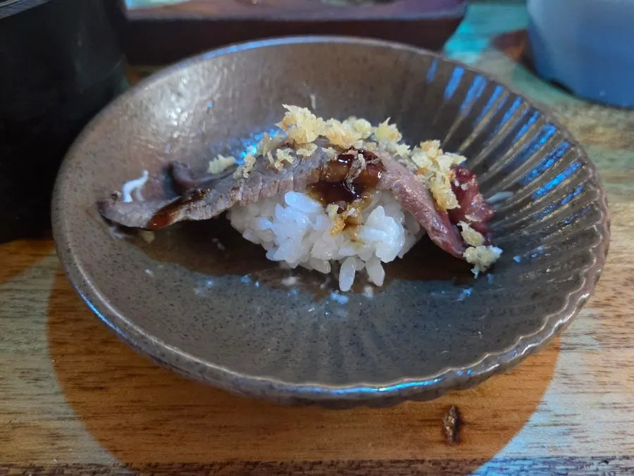 Soft egg sushi