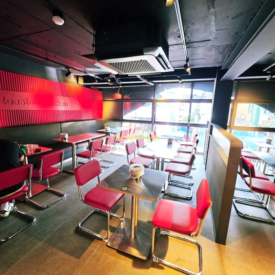 2nd-floor hall with widely spaced tables