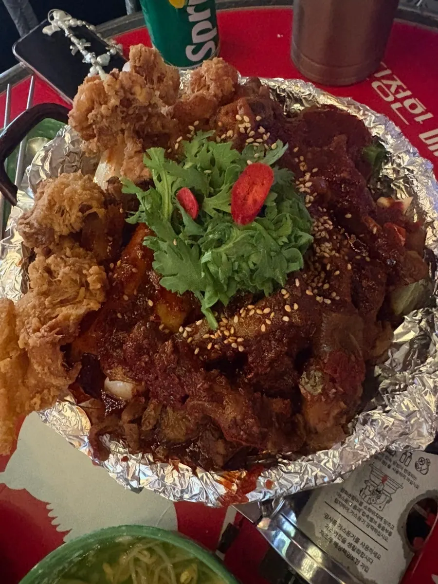 Two servings of tulip soup chicken feet with buntang noodle side