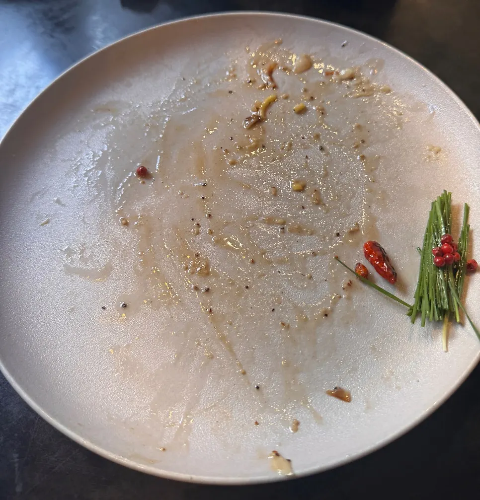 Table after a satisfying meal