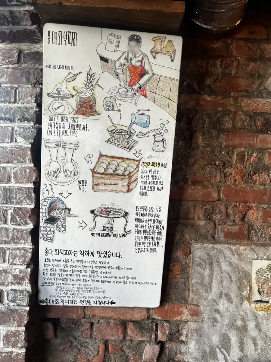 Signage introducing the 72-hour aged dough