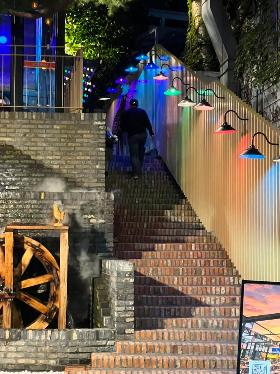 The entrance to Kkoko Land leading up to the second floor