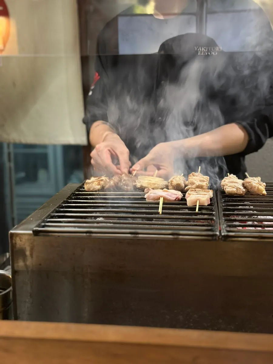 추가 주문한 대파 꼬치