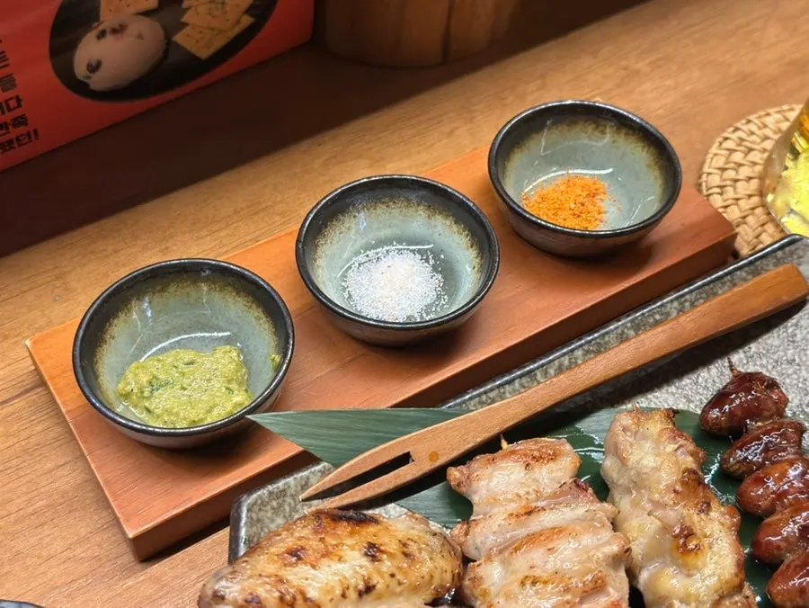 연골 꼬치 클로즈업
