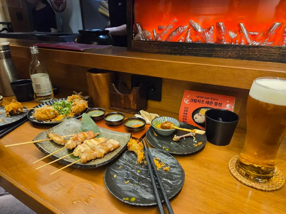 A drink enjoyed at Yakitori Iyu