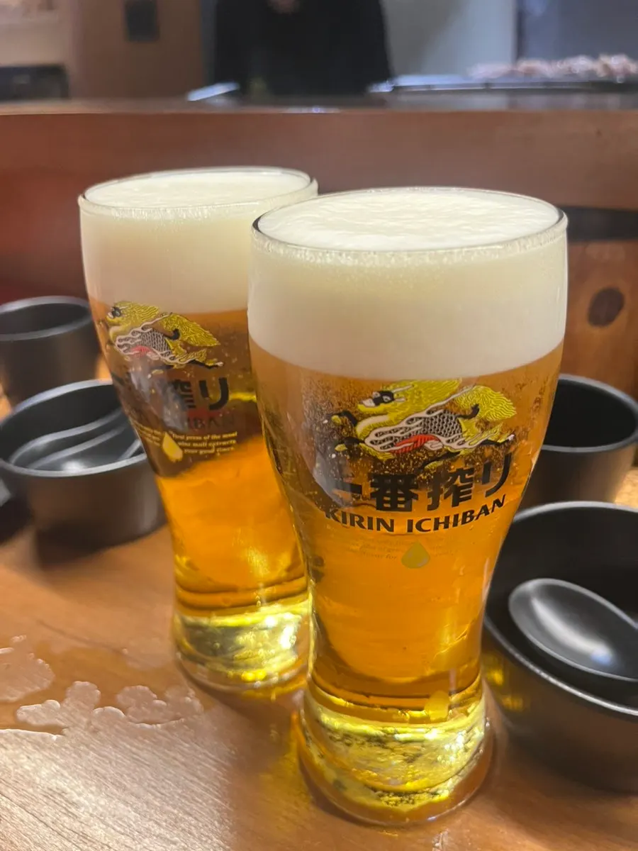 야키토리와 기린생맥주