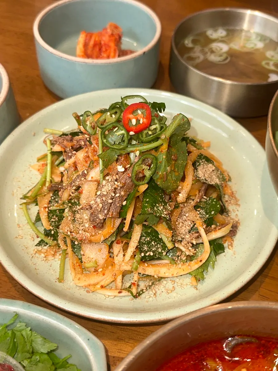 도온정 한식 식사 메뉴