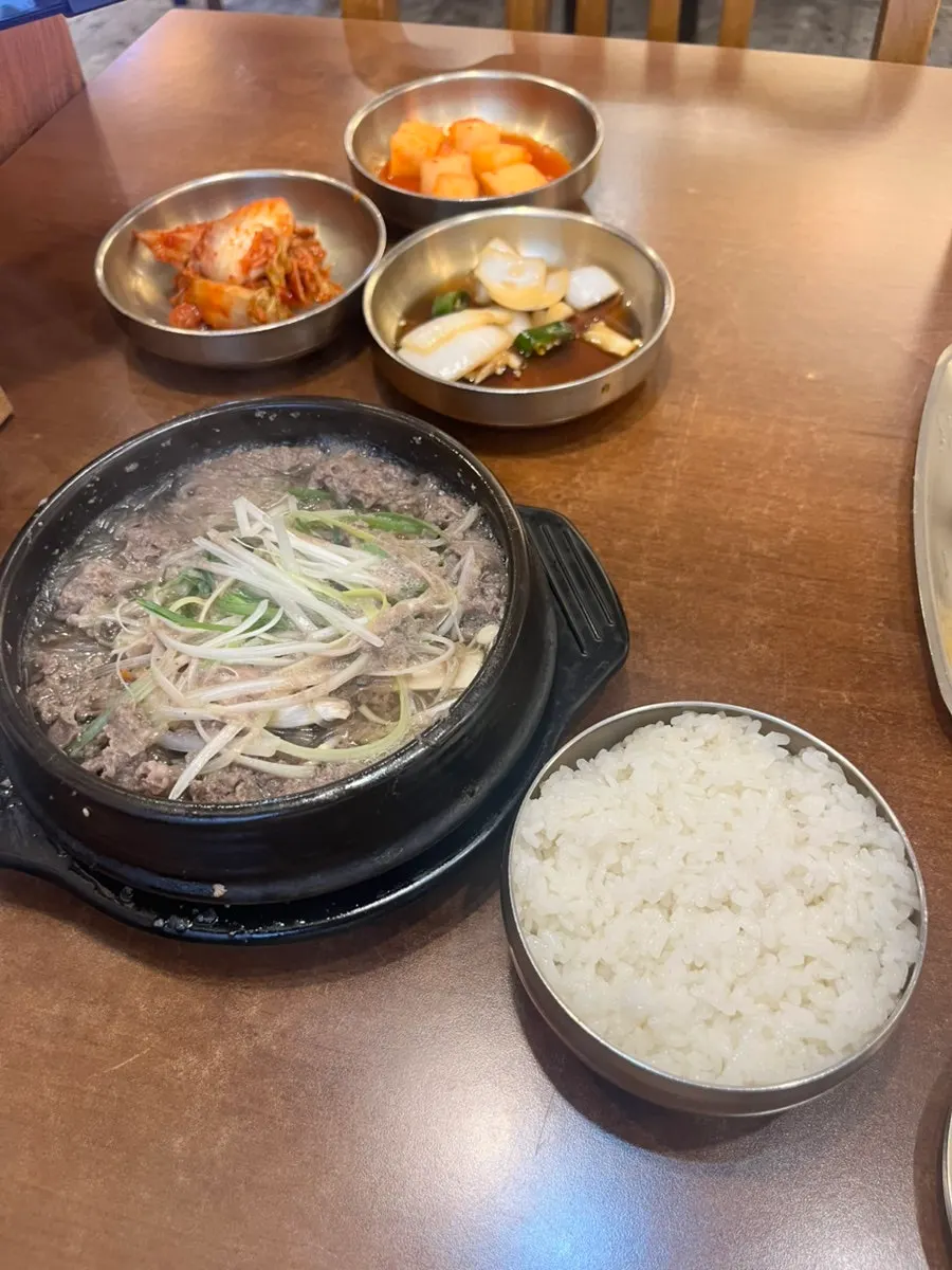 A plate of freshly pan-fried beef yukjeon