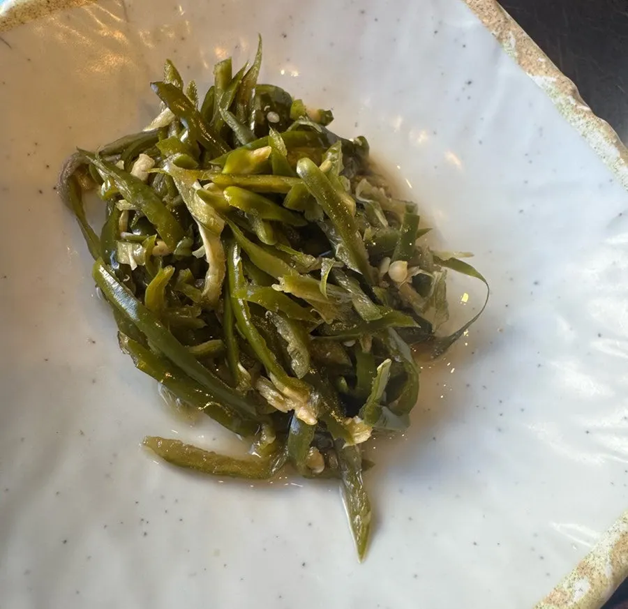 Plate of cheongyang chili pickle side dish