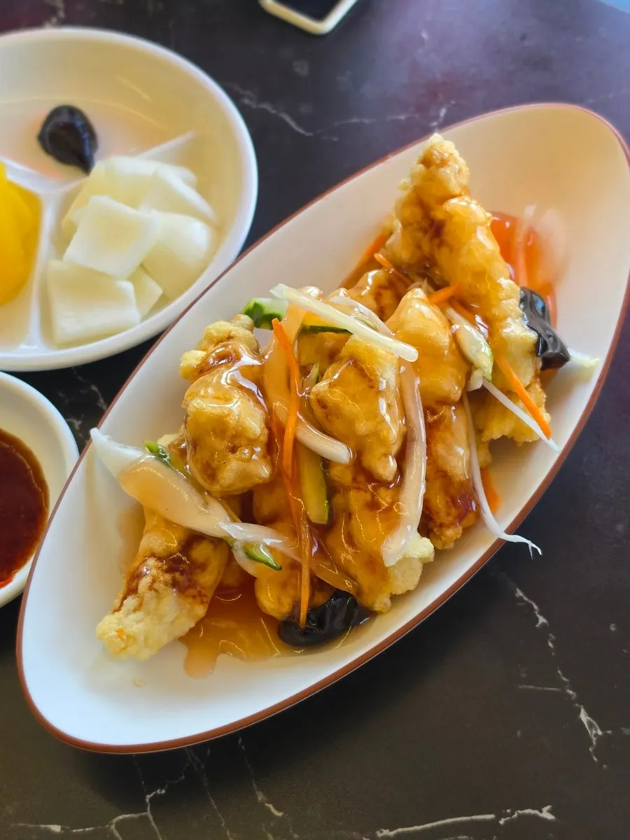 Mini tangsuyuk ordered for solo dining at Hongmigwan