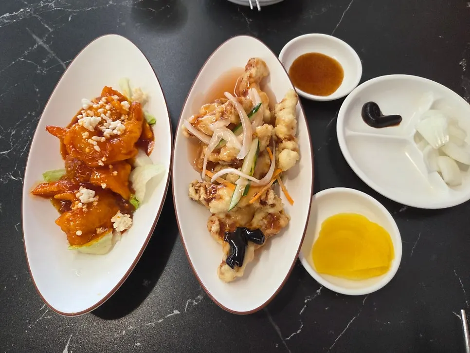 홍미관 런치세트 상차림