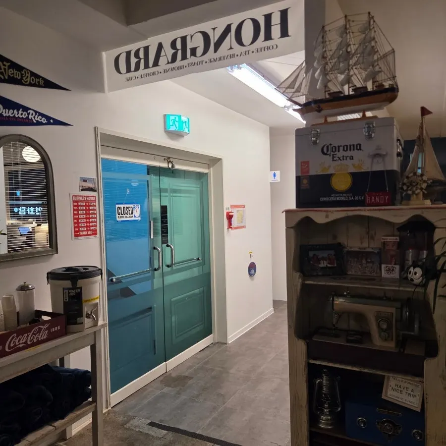 Vintage-meets-modern interior of Hongrad Mangpo Station Branch