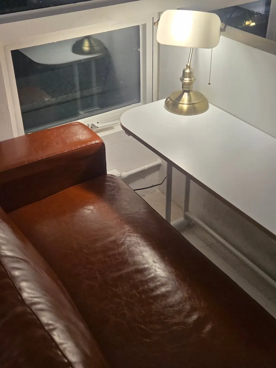 A sofa seat good for sitting alone