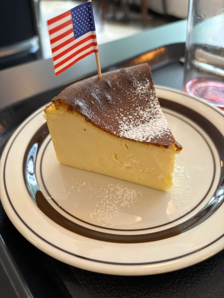 Basque cheesecake with a smoky top