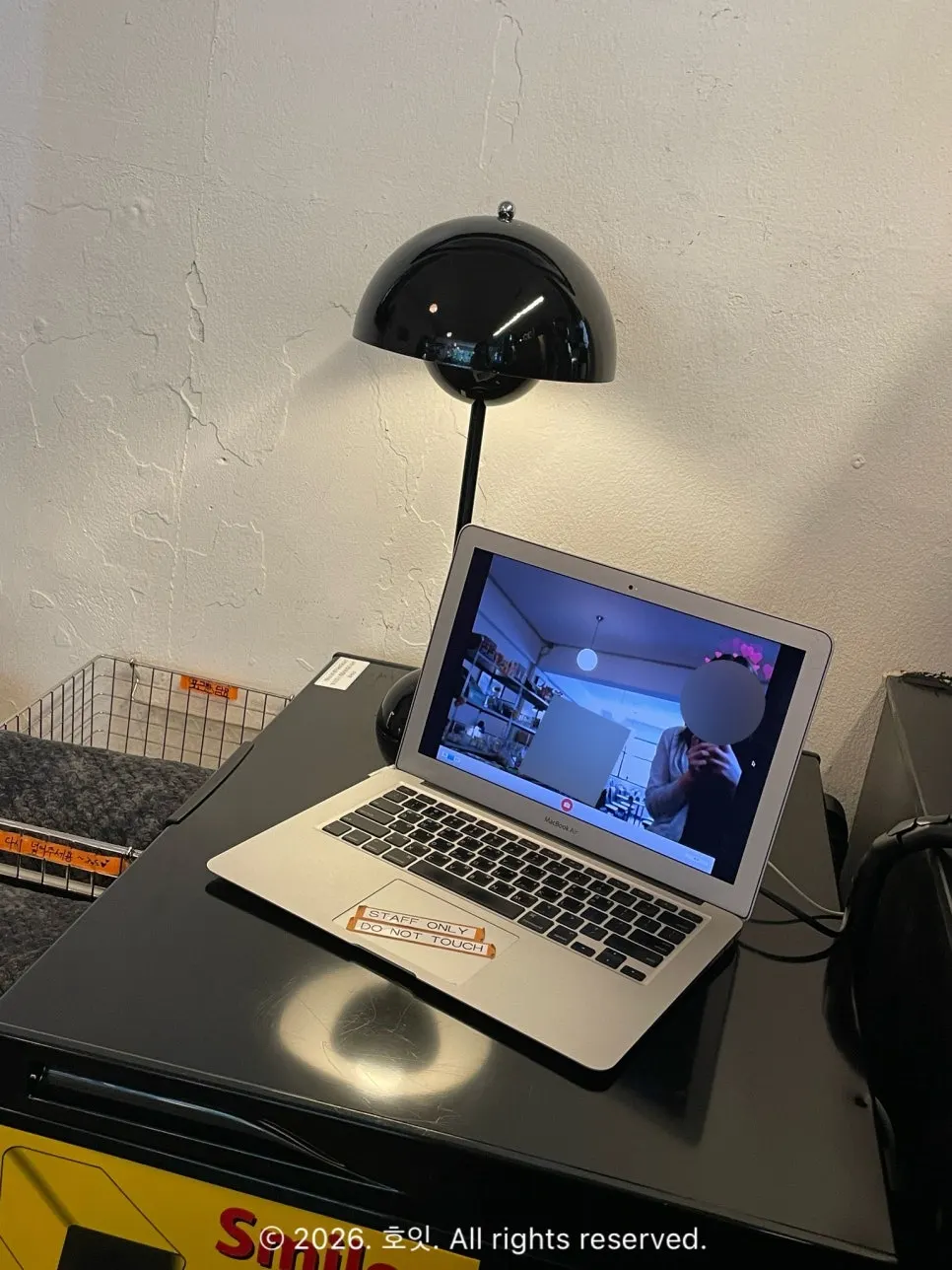Photo zone inside the café