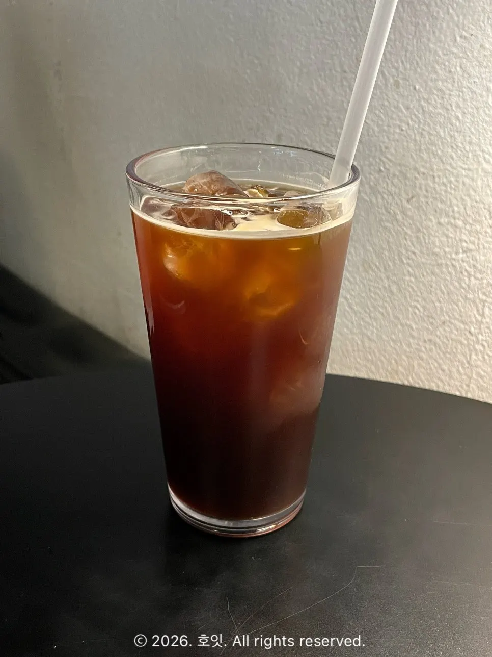 A cup of Americano, ₩5,000
