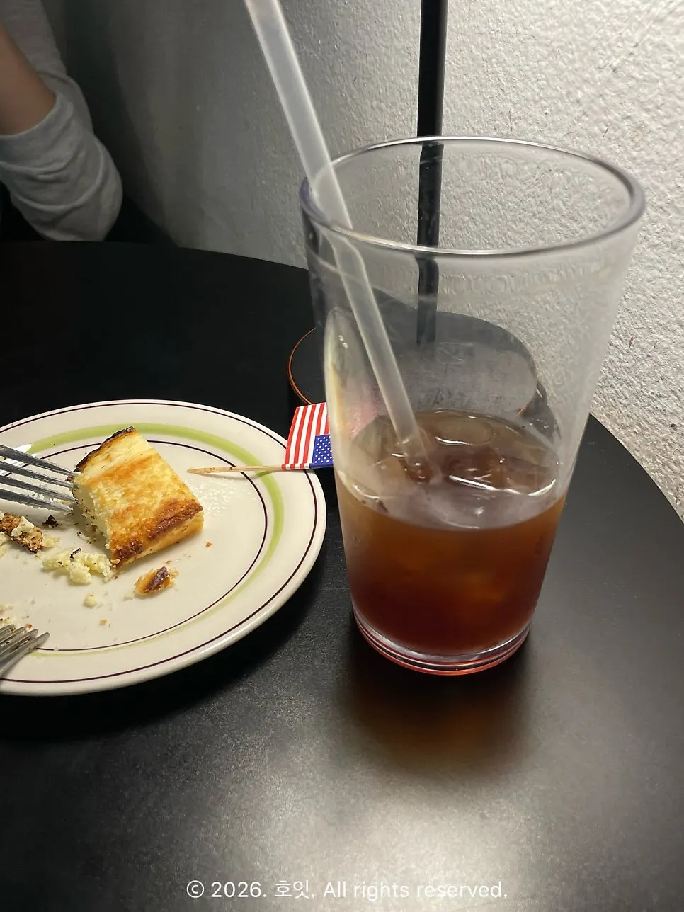 Cheesecake on the table with coffee