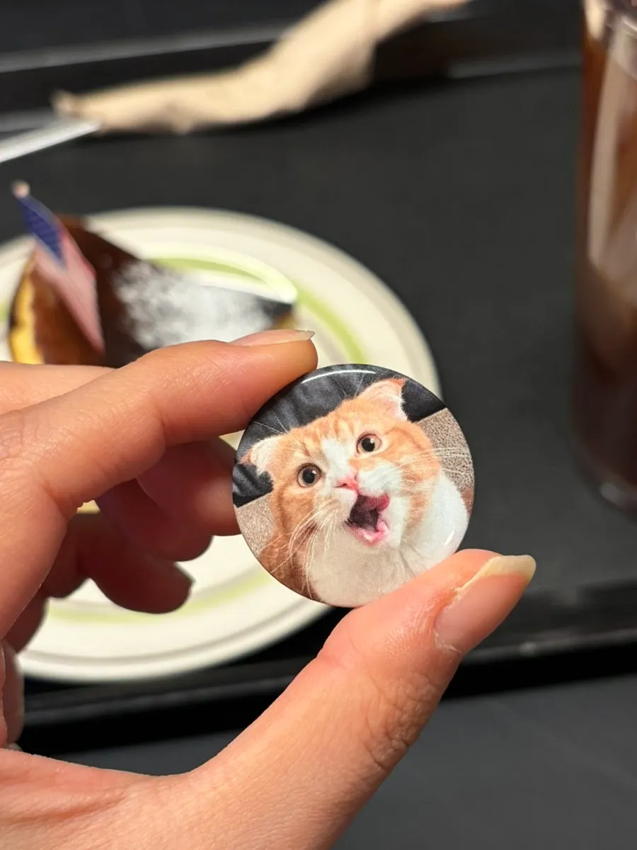캐릭터가 올려진 홍라드브라우니 아이스크림