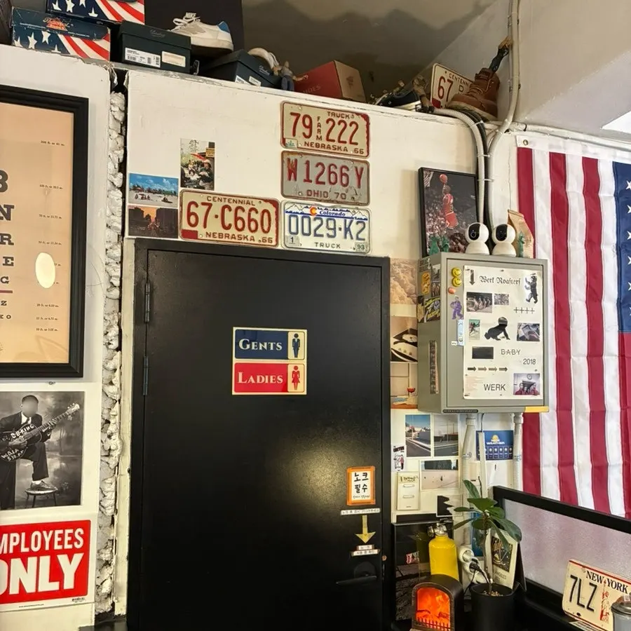 A corner styled in American vintage interior design