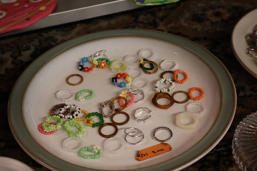 Cute vintage props on display