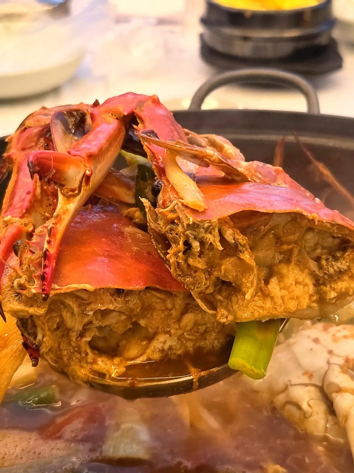 훈이꽃게장 천안본점 정통꽃게탕 상차림