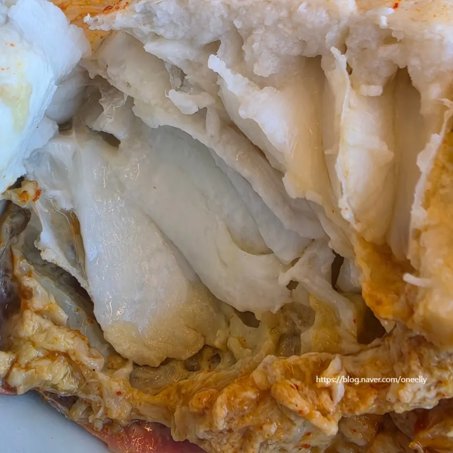 Crab packed with meat and yellow roe