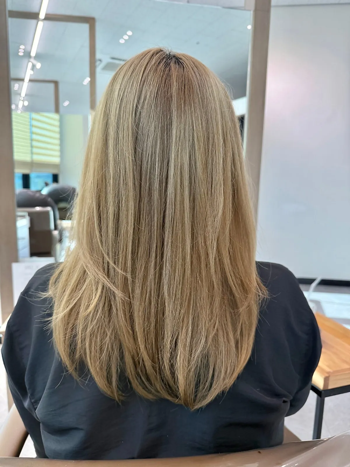 After photo of shiny hair following the clinic