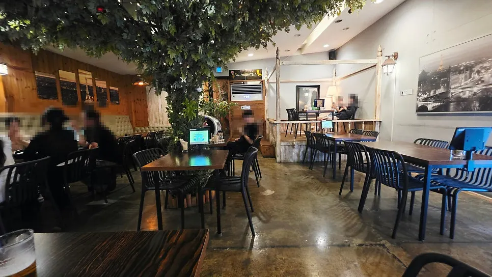 홉쏘 테이블별 티오스크 주문 화면