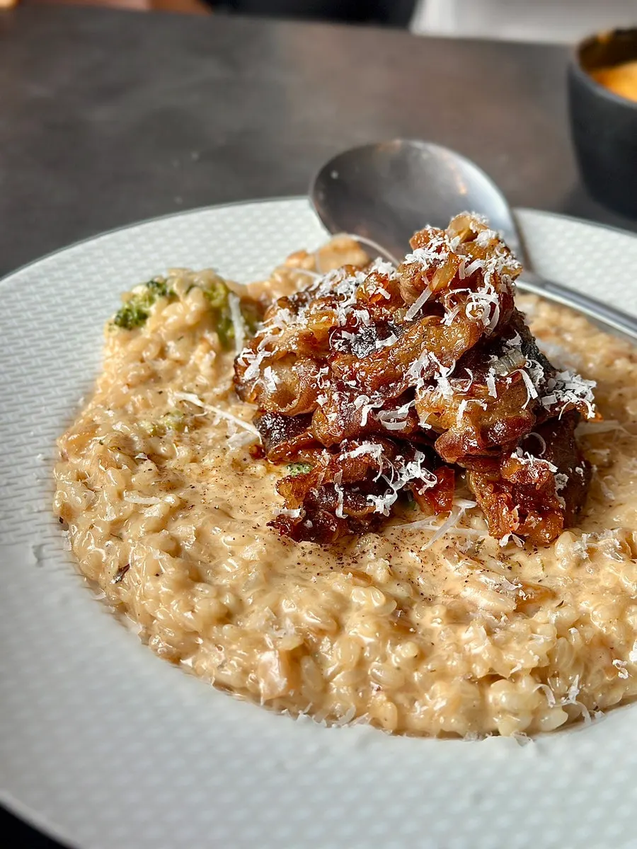 Hope So's beef brisket soy cream risotto