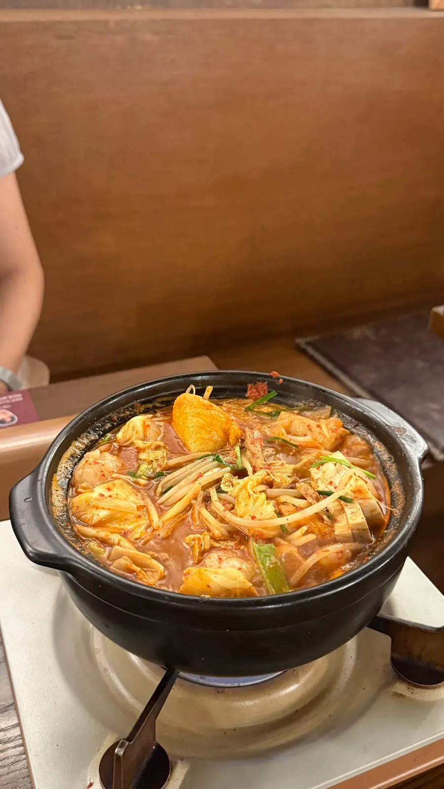 식사를 마친 호랑이굴 방이점 테이블