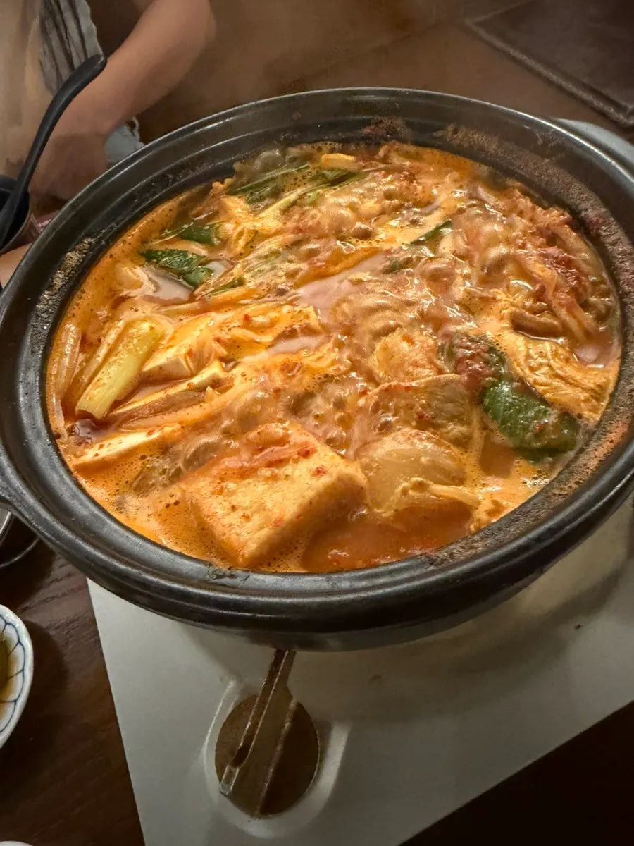 곱창전골에 추가한 우동사리