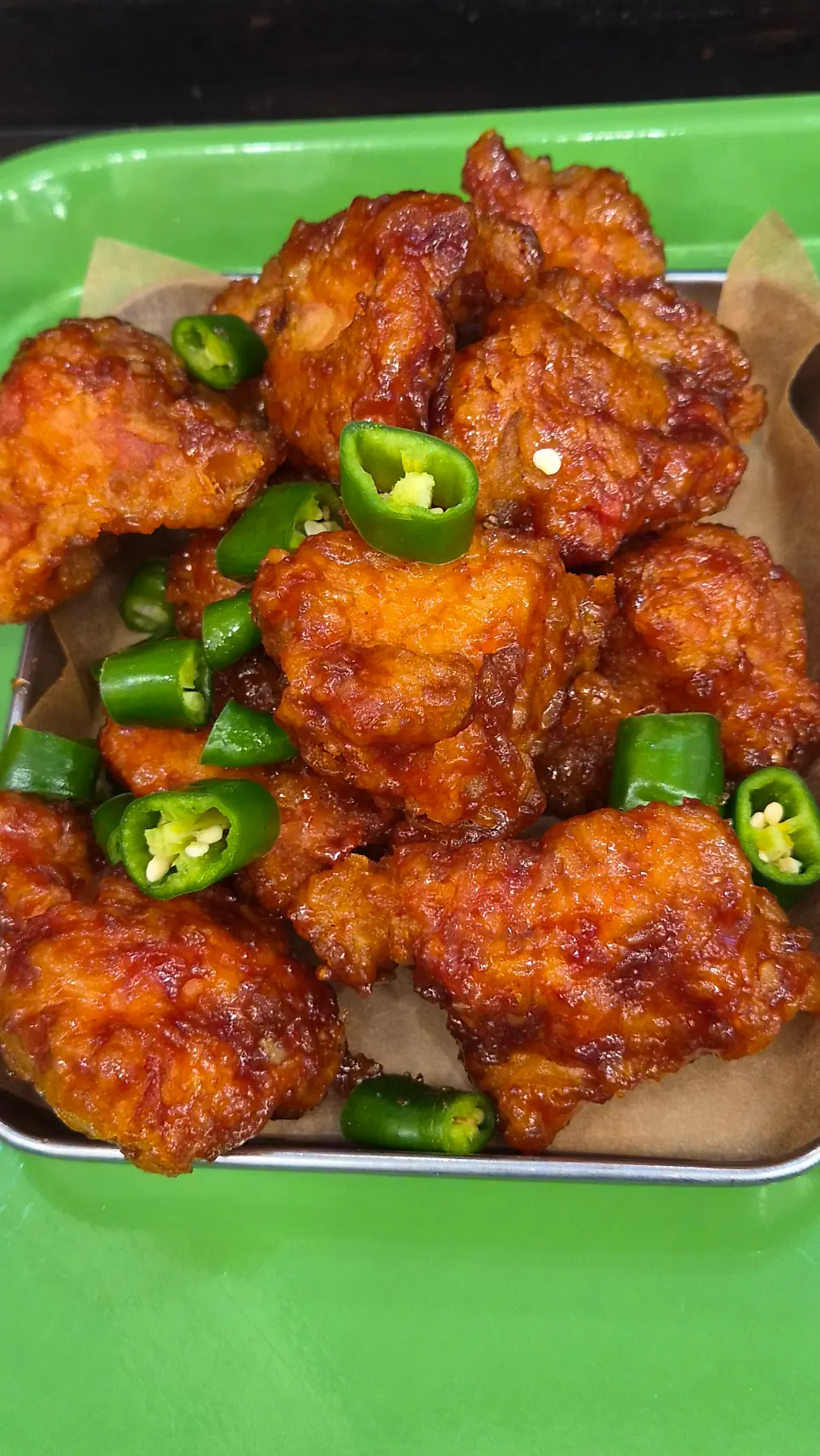 Halls Dakgangjeong S mixed with cheongyang chili