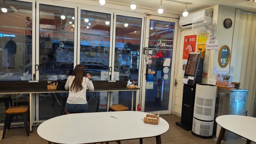 Full view of the interior of Halls Gimbap Main Branch