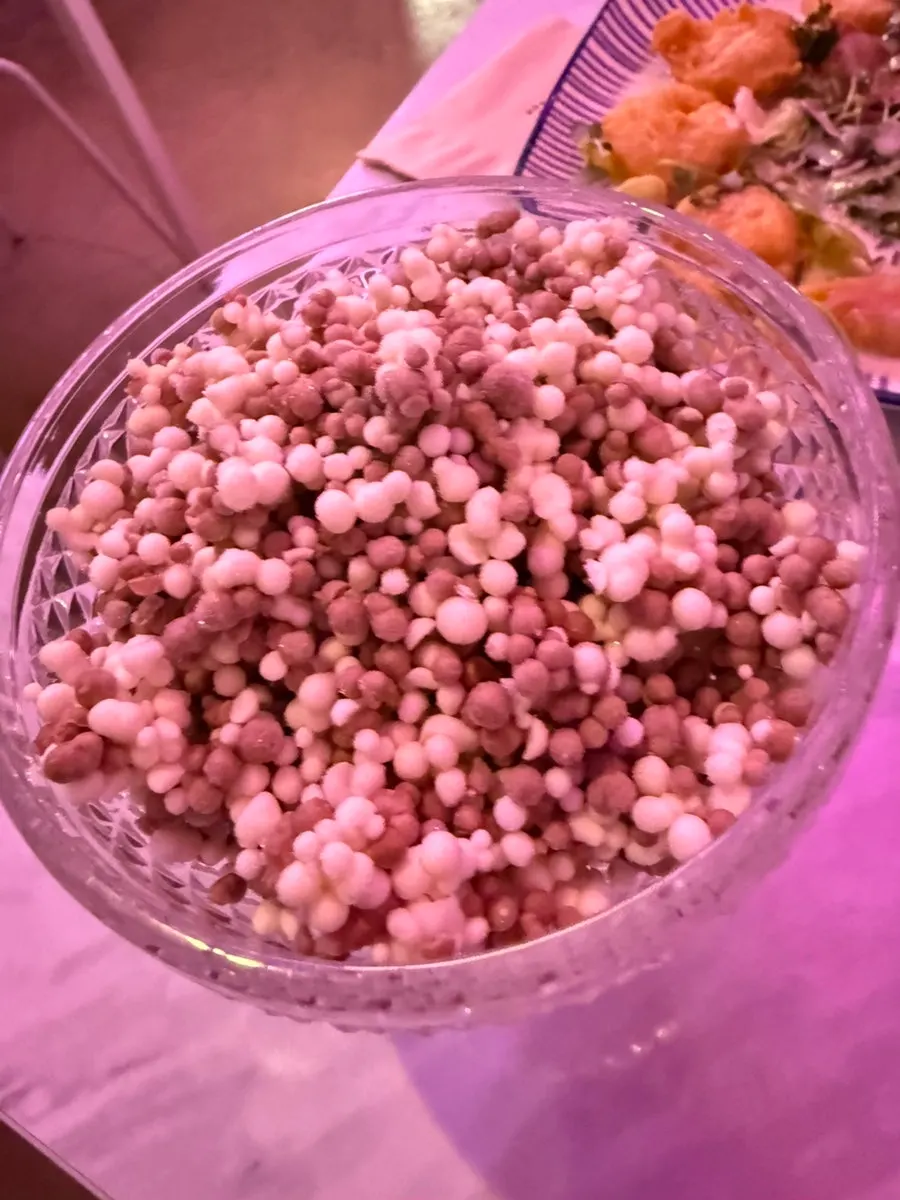 Jasmine ice cream ordered as a palate cleanser
