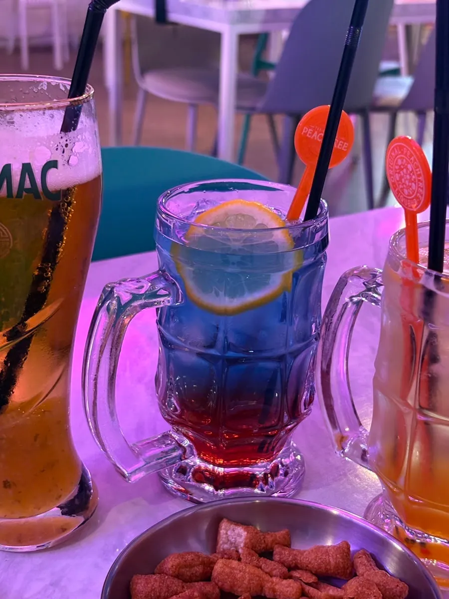 Familiar beers like Terra Light alongside unusual drinks