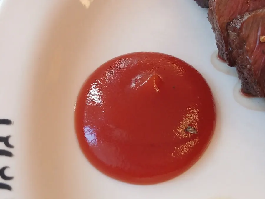 Side dish plate served with the steak