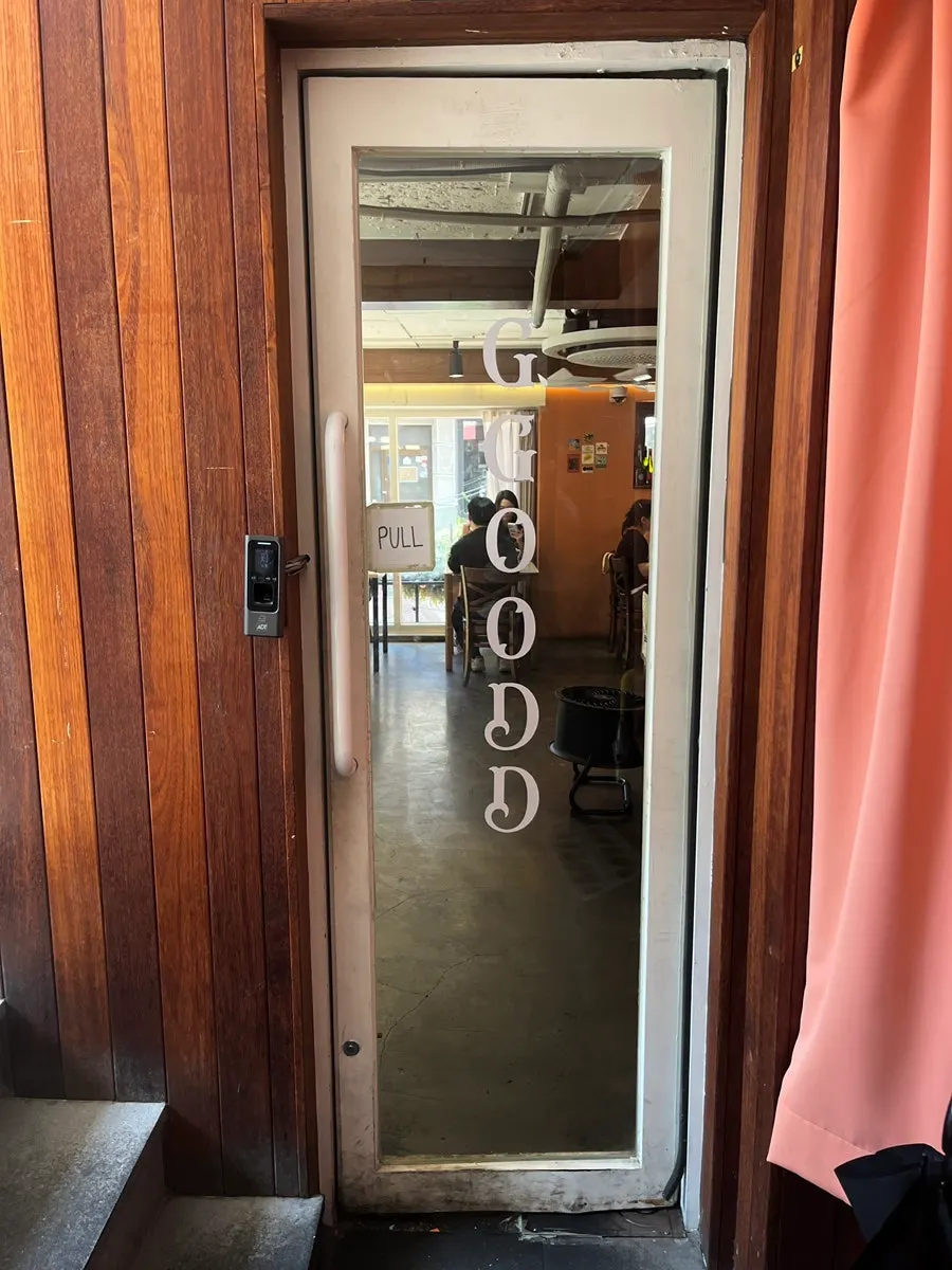 Entryway leading into Hôtel de Couture's interior