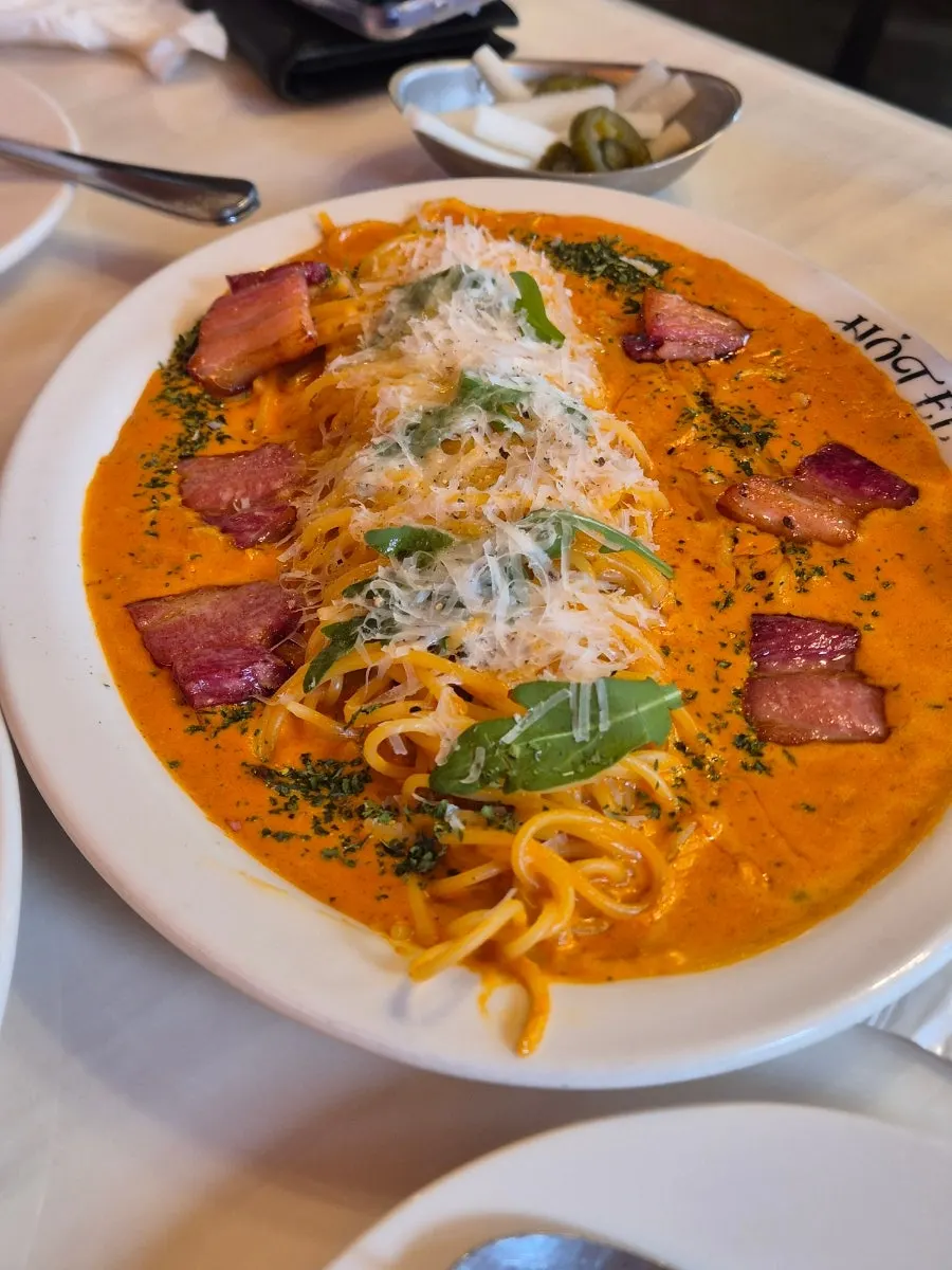 Jambon risotto and steak at Hôtel de Couture