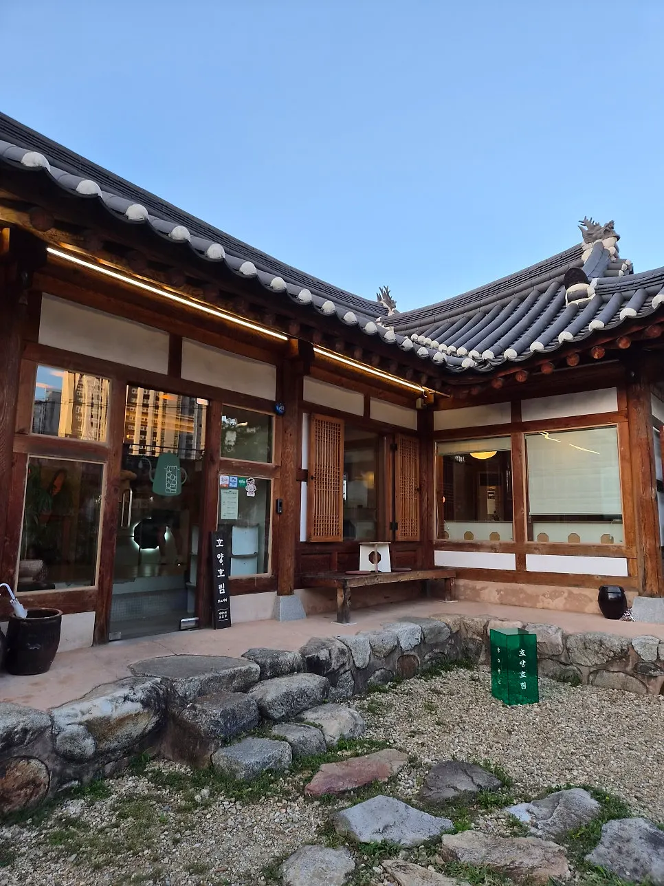 Quiet hanok exterior and courtyard